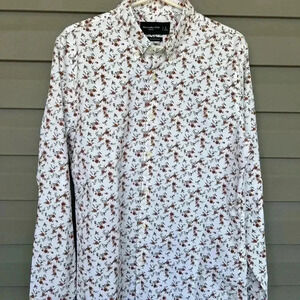 Abercrombie & Fitch Men's Floral Western Super Slim Fit Sz L